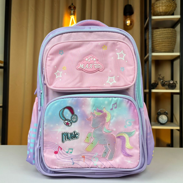 MAX M-2406 High-Quality Unicorn School Bag